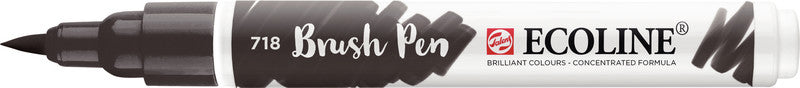Talens Brush Pen 718 – Pinselspitze – Warmgrau – Wasservermalbar