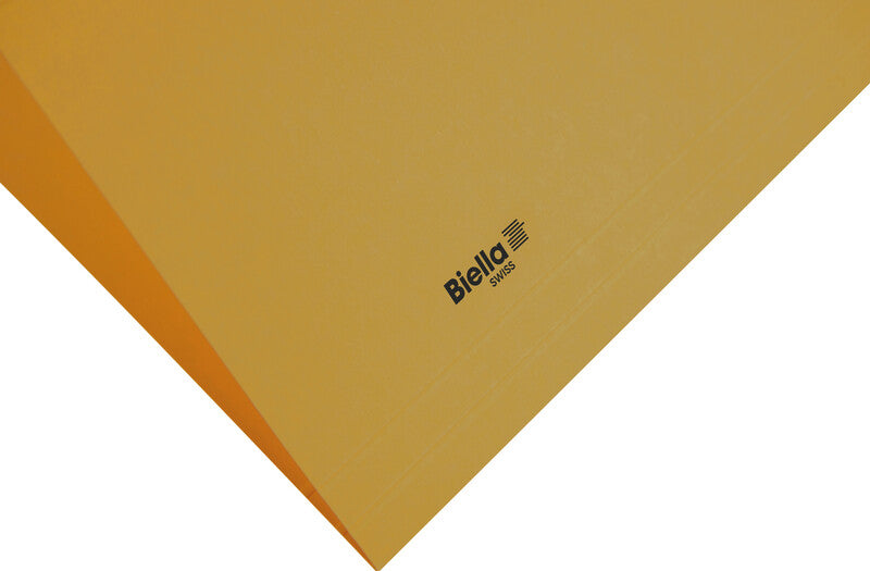 Biella Hängeordner für A4 – Karton, Gelb, 320 × 250 mm, mit Vordruck
