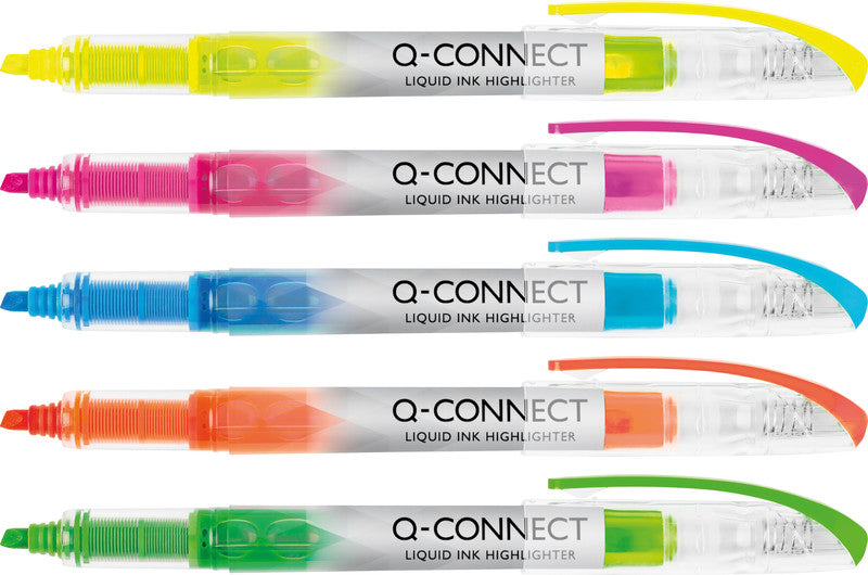 Q-CONNECT Slim Textmarker Orange – Keilspitze, 1–4 mm