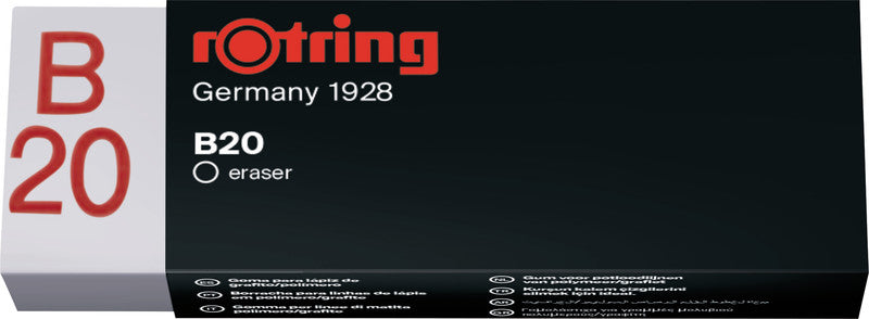 Rotring Radierer – für Bleistifte – 60 × 12 × 20 mm – Kunststoff – weiss
