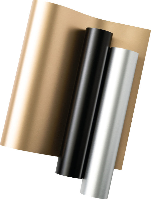 Cricut Matte Vinylfolie – Schwarz, Gold und Silber – 24,1 × 30,5 cm – für Cricut Joy Xtra Schneideplotter