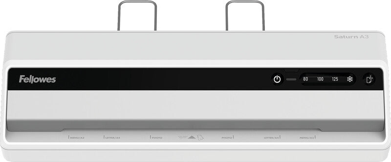 Fellowes Saturn 3i Laminiergerät A3 – 2-Rollen, 75–125 µm, Kaltlamination, Aufheizzeit 1 Min., 300 mm/min