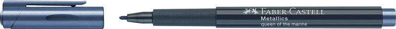 Faber-Castell Non-Permanent-Marker Metallic – Rundspitze 1,5 mm – sortiert – 12er-Set – für dunkles Papier