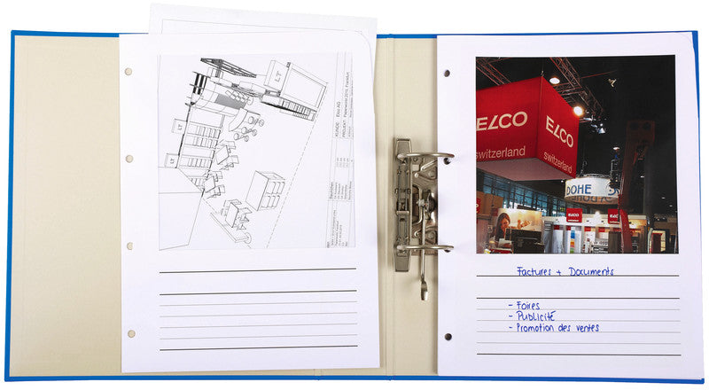 Elco Sichtmappe A4 – Weiss, Papier, Glänzend, 100er-Pack