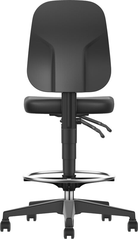 Bimos LIMBOS Unitec Bürostuhl – Integralschaum – Schwarz, arretierbare Rückenlehne, 58–85 cm