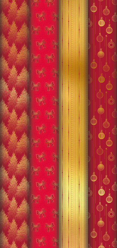 Clairefontaine Scintillant beschichtetes Geschenkpapier – 70 cm × 2 m – 80 g/m² – Weihnachten