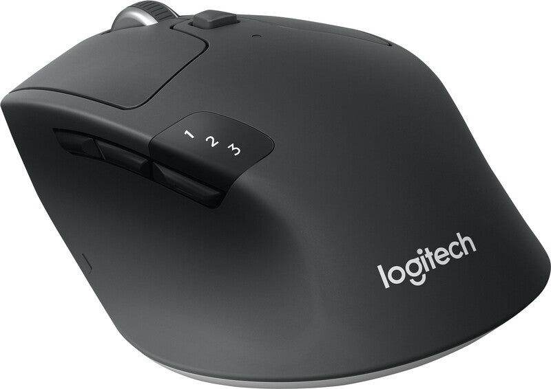 Logitech M720 Triathlon – Maus – Kabellos (Bluetooth/2,4 GHz), 1000 DPI, rechts, Schwarz