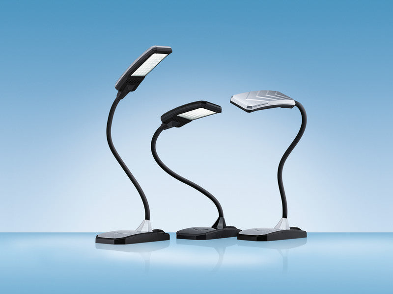 Hansa LED Tischleuchte Twist – USB, 5-stufig dimmbar – 4'300 K – 300 lm 6 W – silber Kunststoff