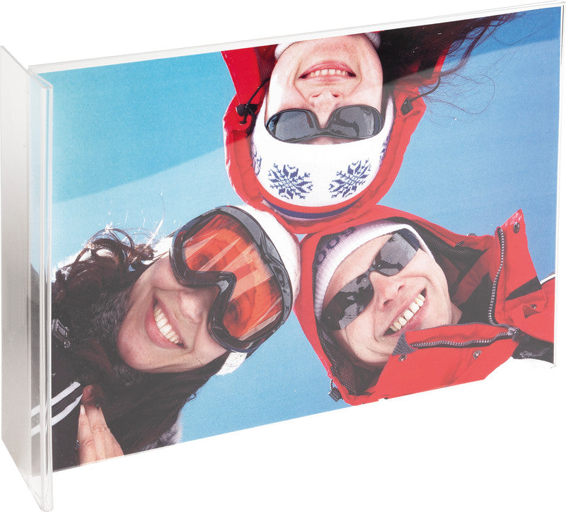 Exacompta Tischaufsteller 85158D – für A5 – 1 Fach – Hochformat – T-Form – transparent