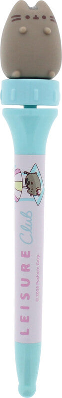 Pusheen Spinny Pen Kugelschreiber – Deckel, Kunststoff, Mehrfarbig, 360° drehbar, für Linkshänder geeignet