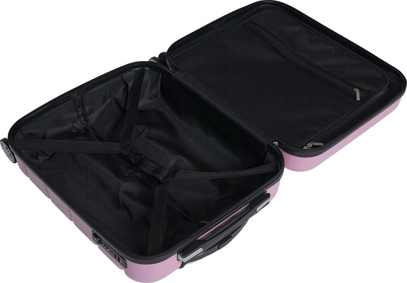 Beckmann Trolley – Hartschale PC/ABS, 4 Doppelrollen, mit TSA, Altrosa, 39 × 55 × 21 cm