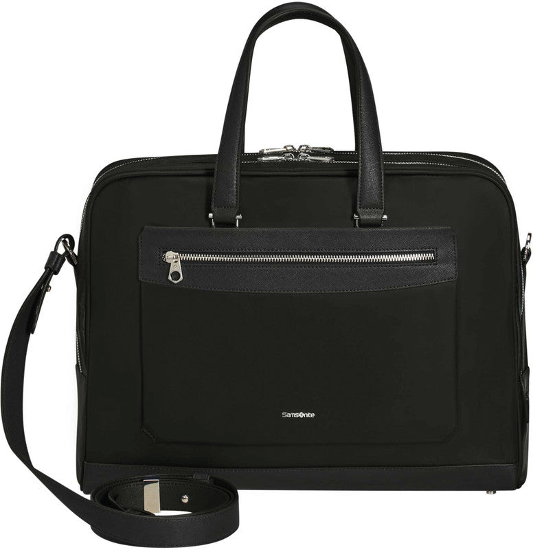 Samsonite Zalia 2.0 Notebook-Tasche – für Notebooks bis 15,6", 14,5 l, RFID-Fach, USB-Anschluss, Nylon, schwarz