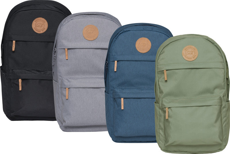 Beckmann College Rucksack – Stahlgrau – 30,0×53,0×22,0 cm – Recycelte Materialien
