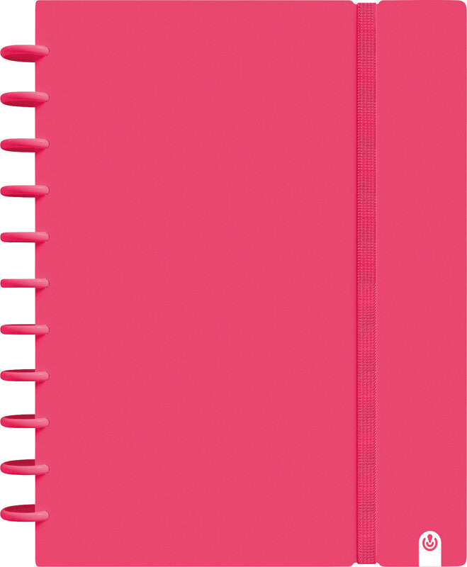 Carchivo Ingeniox Spiralbuch, A4, kariert, Spiralbindung, Softcover, 80 Blatt, perforiert, 100 g/m² – rot