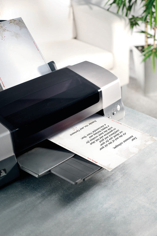Sigel Motivpapier – A4, 90 g/m², mehrfarbig, Motiv: Christmas Timber – für Inkjet/Laser/Kopierer – 25 Blatt