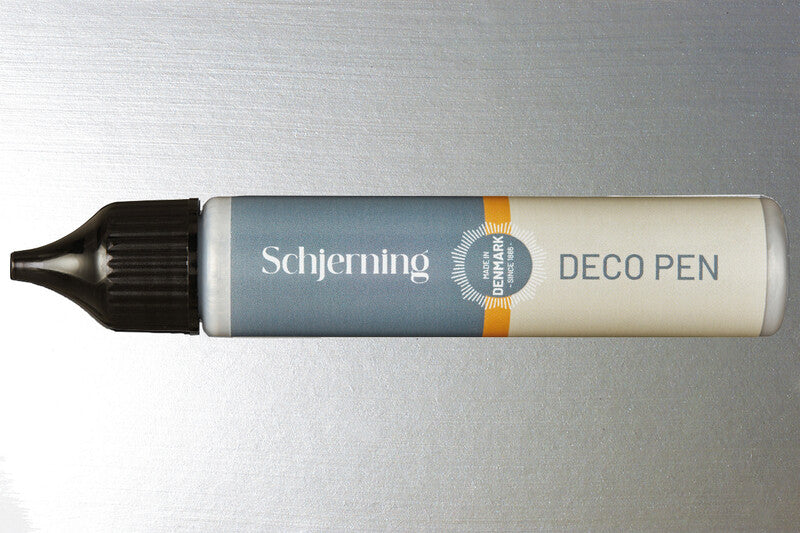 Schjerning Perlenstift – Perlenstifte – silberner Perleffekt, 28 ml, für Papier, Textilien & Keramik