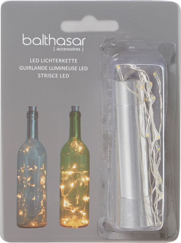 Balthasar LED-Lichterkette – Warmweiss, 15 LEDs, 0,8 m, 80 h