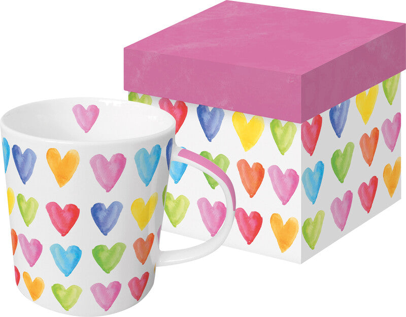 Ppd Tasse – 0,40 l, Porzellan, mehrfarbig, spülmaschinenfest