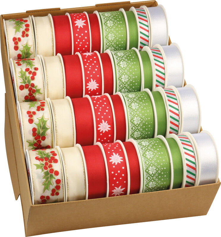 Präsent Geschenkband Christmas News Scandinavian – Weihnachten – Seide, mehrfarbig