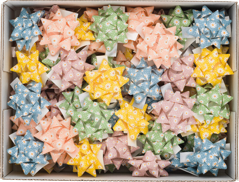 Brizzolari Geschenketiketten Maschen – Blumen – 1 Etikett – Kunststoff – Ø 65 mm