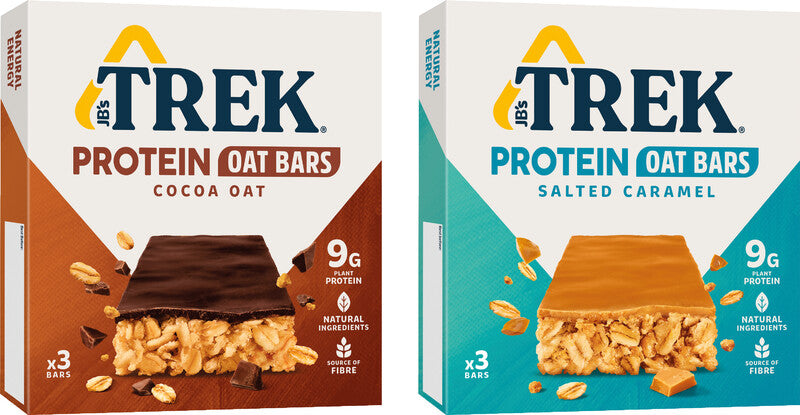 Trek Energieriegel – Schokolade & Kokosnuss, vegan, glutenfrei, Schachtel, 3 × 50 g (150 g)
