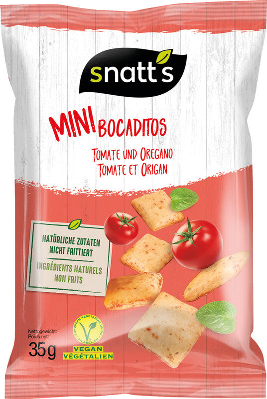 Snatt's Brot-Chips – Tomaten & Oregano, 35 g