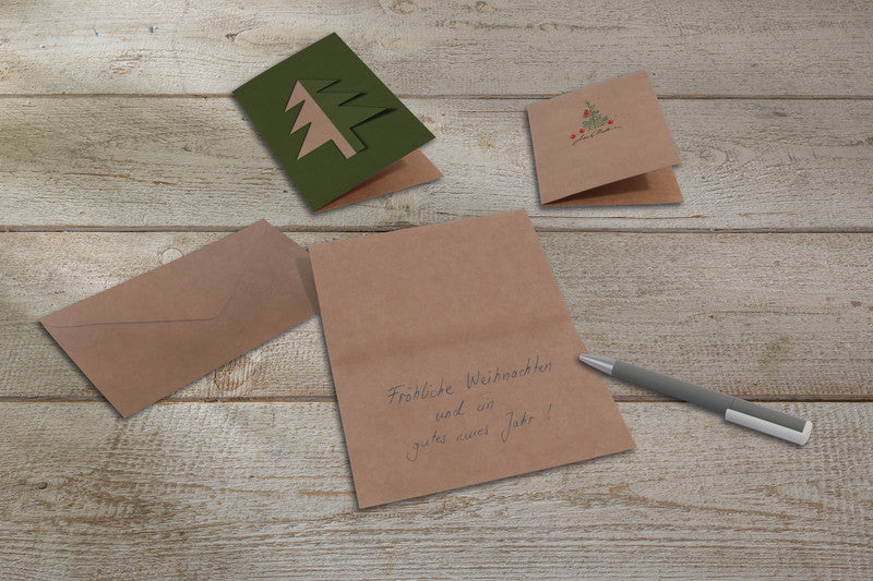 Sigel Weihnachtsgrusskarte – 220 × 110 mm – mit Umschlägen, für Inkjet/Laser/Kopierer