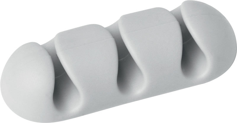 Durable Kabel-Clip Cavoline – 52 × 20 mm, Kunststoff, Grau, selbstklebend, 2er-Pack, für 3 Kabel