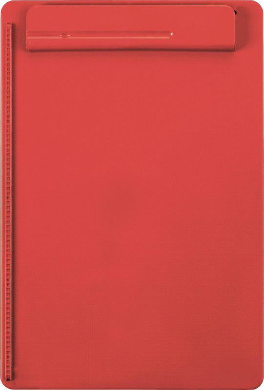 MAUL go Recycling Klemmbrett A4 – Kunststoff (recycelt), Schreibgeräthalterung, rot