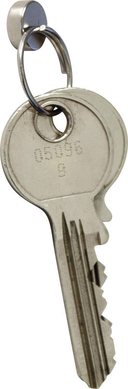 MAUL Runder Scheibenmagnet – hellsilber – Ø 10 × 3 mm, 10 Stück, Nickel