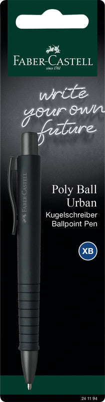 Faber-Castell Kugelschreiber – sortiert (stein grau, blau und schwarz), Kunststoff