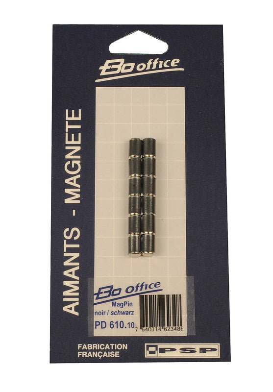 Booffice Starter-Kit, inkl. Magnete (Ø 6 mm, H 10 mm), schwarz – für Whiteboards – 12-teilig