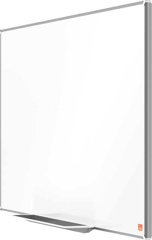Nobo Whiteboard – 90 × 51 cm, Emaille, magnetisch, Aluminiumrahmen, inkl. Stifteablage, Montagesatz