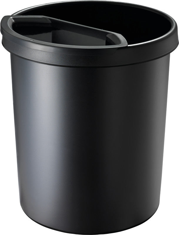 Helit Abfalleinsatz – 6 l – Kunststoff, Schwarz – B × H × T 315 × 295 × 150 mm – für H61061 & H61062
