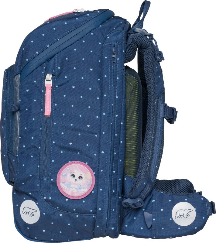 Beckmann Schulrucksack Active Air Flx – Pet Friends Blue – recycelter Bestandteil (GRS)