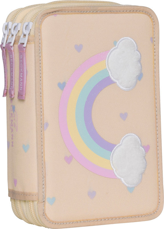 Beckmann Classic 1st Triple Etui, gefüllt – Yellow Heart – Kunststoff – 13 × 20,5 × 7 cm