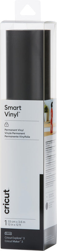 Cricut Vinylfolie matt, selbstklebend – schwarz – 33,0 × 366,0 cm – für Cricut Maker 3