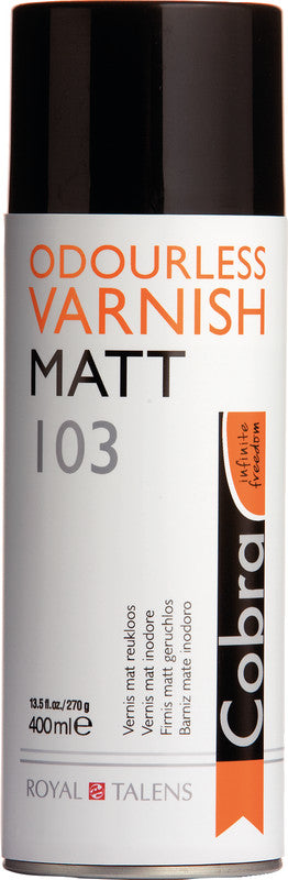 Cobra Fixierspray – transparent, matt, 400 ml, für Ölgemälde