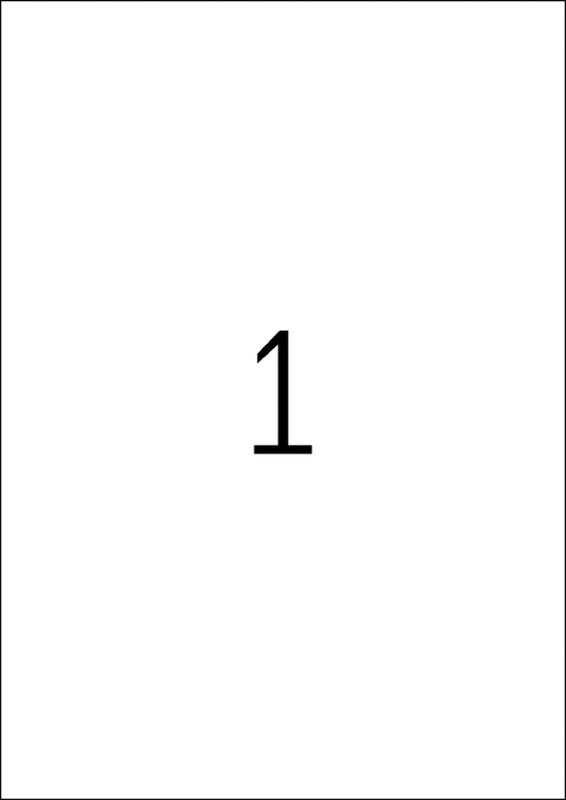 HERMA Etiketten auf Bogen, 210 mm × 297 mm, weiss, Papier, permanent, 100 Blatt