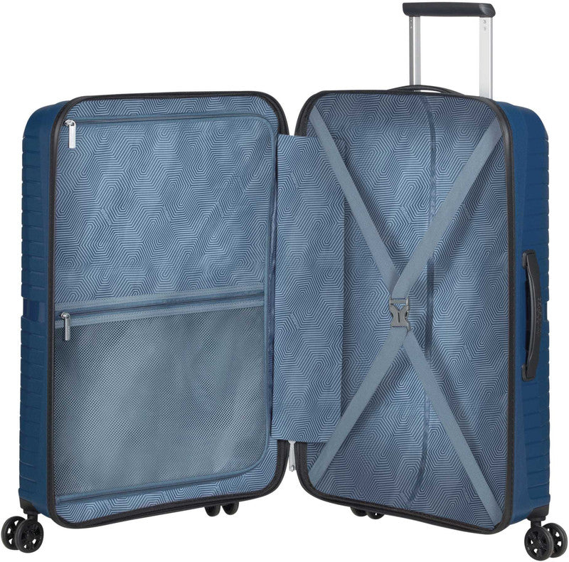 American Tourister Trolley – 67 l, Hartschale, 4 Doppelrollen, mit TSA, Midnight Navy, 44,5 × 67 × 26 cm