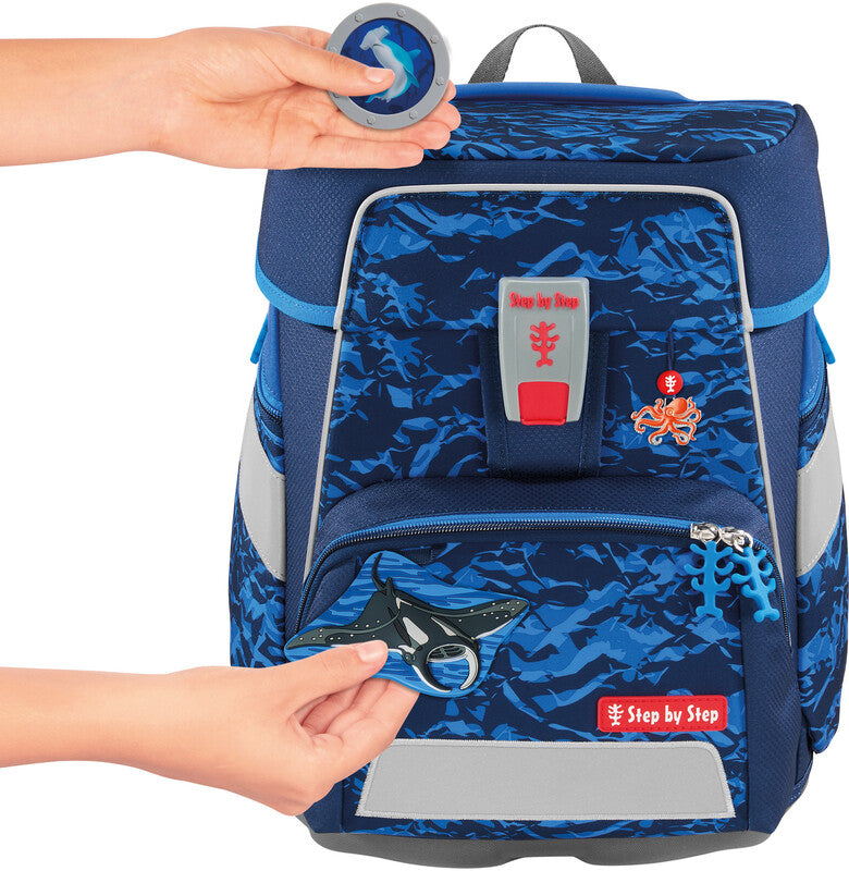Step by Step Schulrucksack-Set SPACE – 5-teilig – Manta Rio – recycelte Materialien