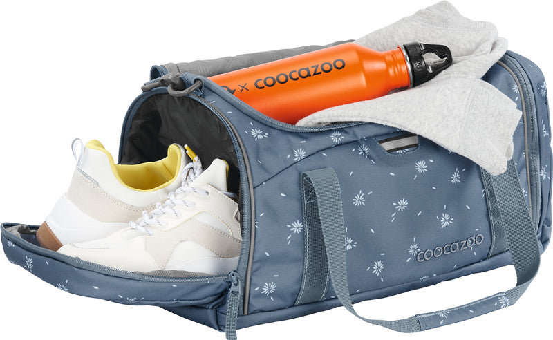 Coocazoo Sporttasche – 20 l, Motiv Bloomy Daisy, mit Schultergurt, wasserabweisend, 40 × 24 × 23 cm