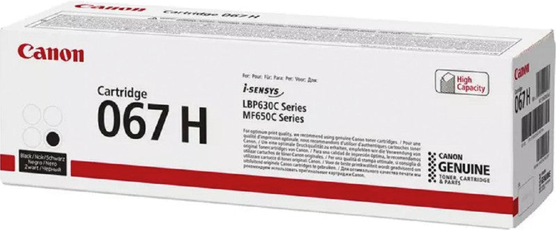 Canon Toner 067H – Schwarz, 3130 Seiten – für Farb-Laserdrucker/Multifunktionsgeräte