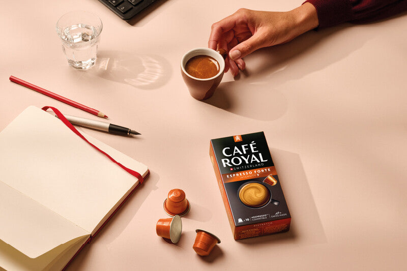 Café Royal Kaffeekapseln Espresso Forte – für Nespresso – Intensität 9 – 100 Kapseln