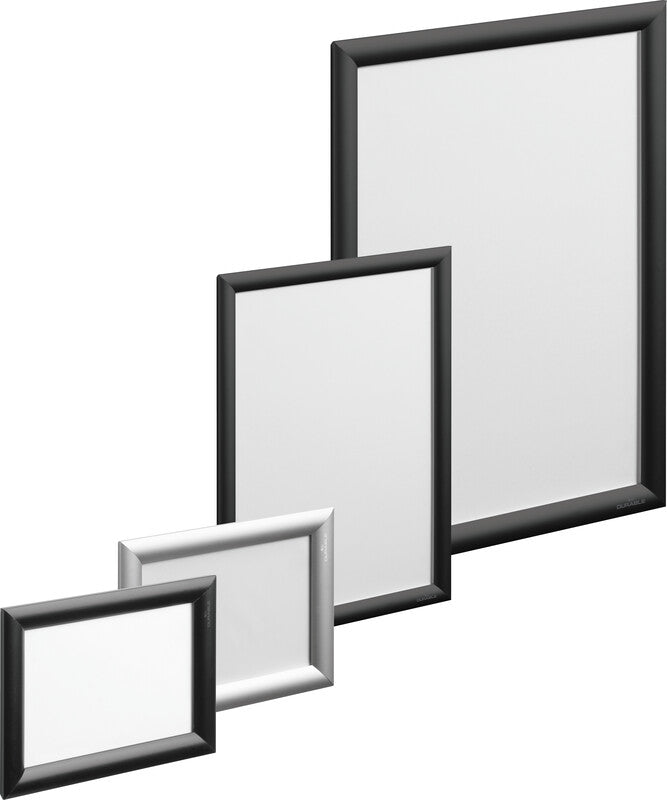 Durable Plakatrahmen – 240 × 329 mm, schwarz, Klapprahmen, für A4