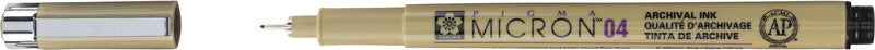 Sakura Pigma Micron Fineliner 0,4 mm – schwarz – wasserfest