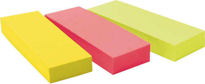 3M Seitenmarker – 25×76 mm – neon, sortiert, 3×100 Stück, recyclingfähig