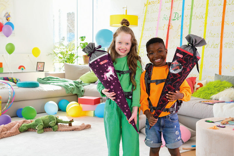 Step by Step Schultüte 70 cm × Ø 18 cm, 5 l – Motiv Einhorn Nuala – Serie 2IN1 – rPET
