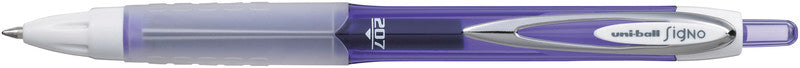 Uni-ball Signo 207 Gelschreiber – violett, 0,5 mm, wasserfest, lichtbeständig, Druck, nachfüllbar