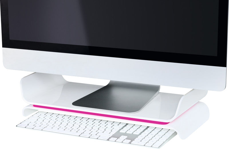 Leitz 65040023 – Tischhalterung, bis 27", pink, weiss